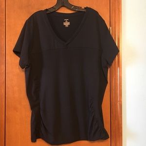 Maurika Black Short Sleeve Slimming Tee